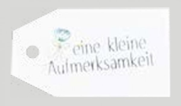 Anhängekarten eine kleine Aufmerksamkeit